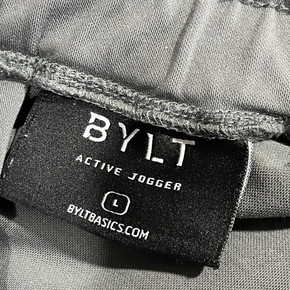 Bylt‎ Active Jogger Mens Large Gray Viscose Stretch Drawstring Premium Basics - Picture 3 of 11